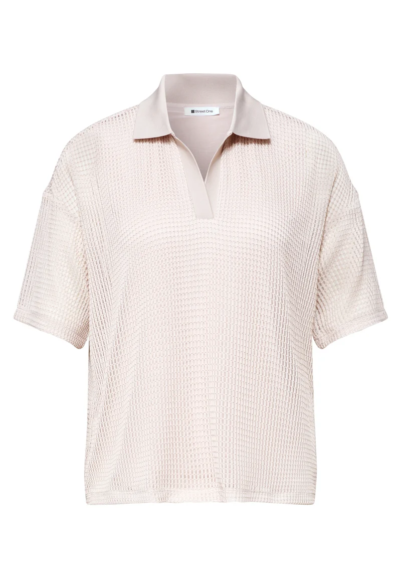 2-in-1 Mesh-Poloshirt mit Kurzarm