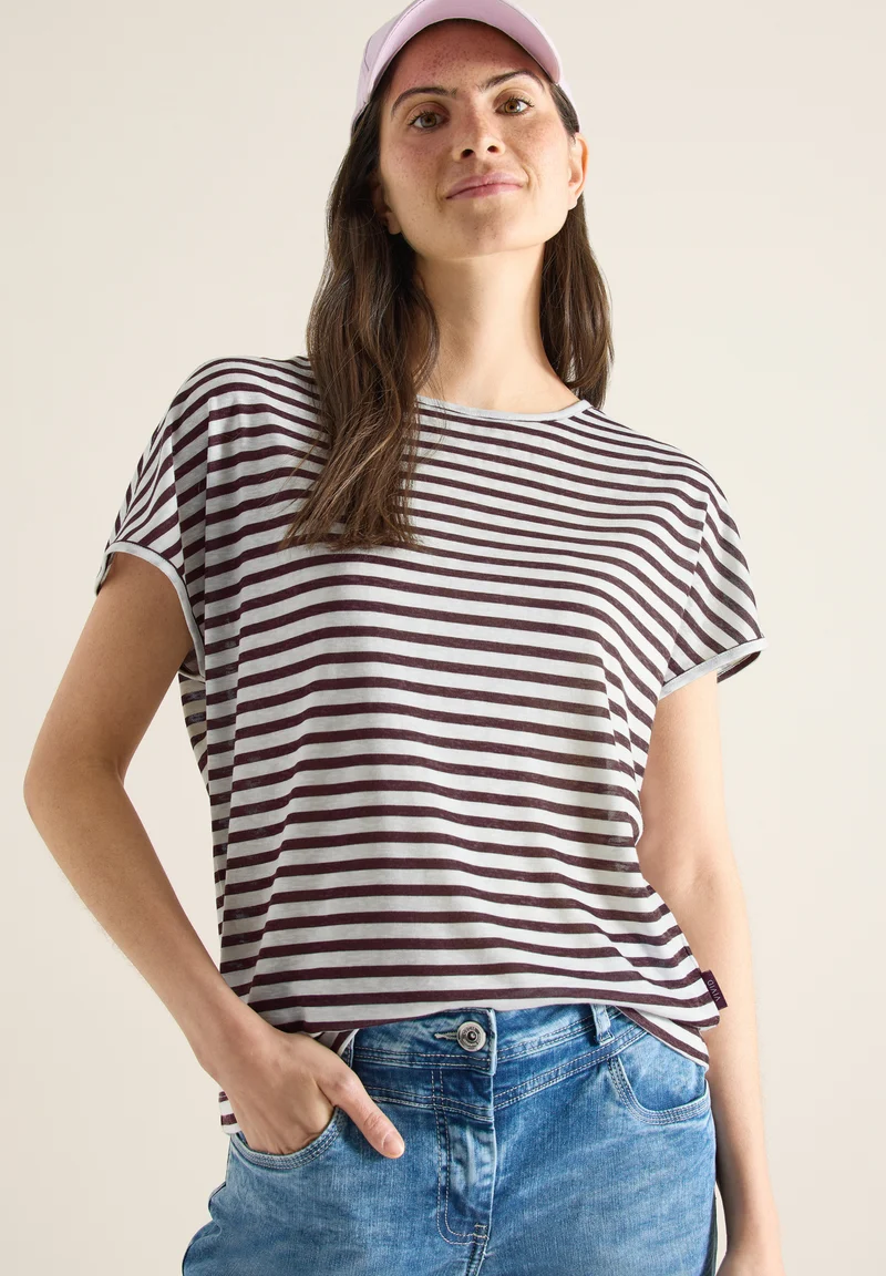 T-Shirt mit Boatneck