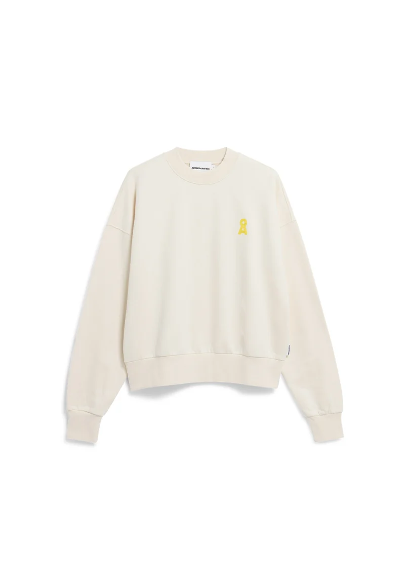 Oversized Sweatshirt aus schwerem Sweat mit Logo-Stickerei