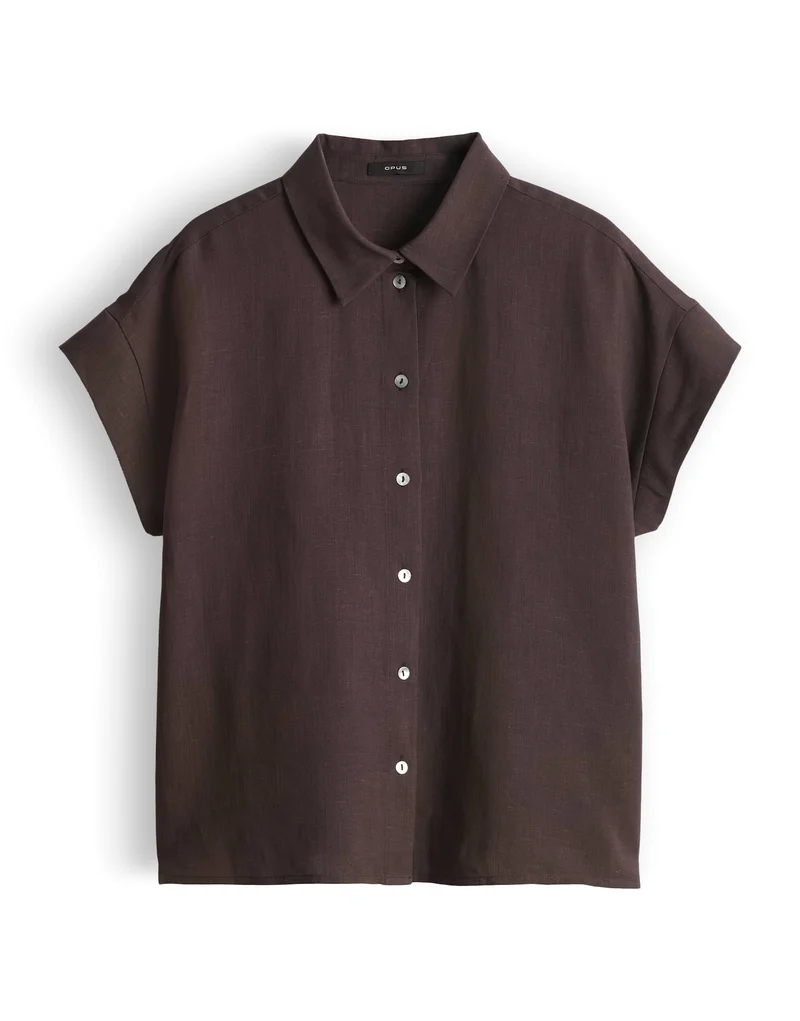 FALVIA Bluse aus Viskose Leinenmix