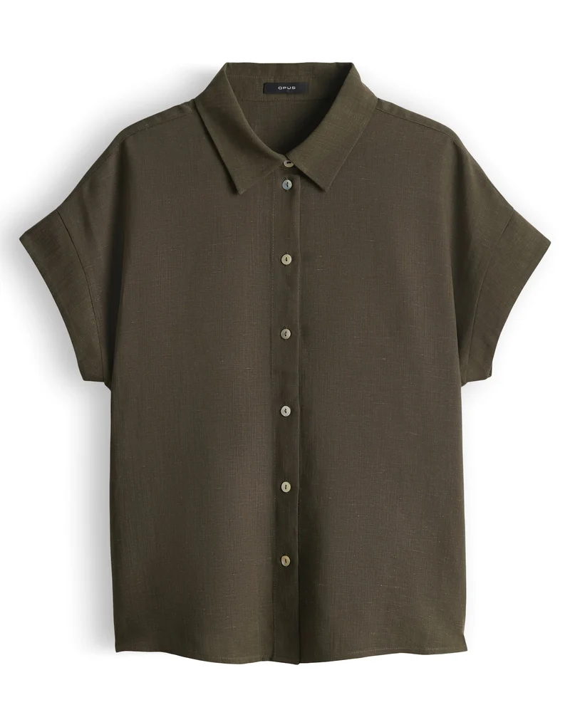 FALVIA Bluse aus Viskose Leinenmix