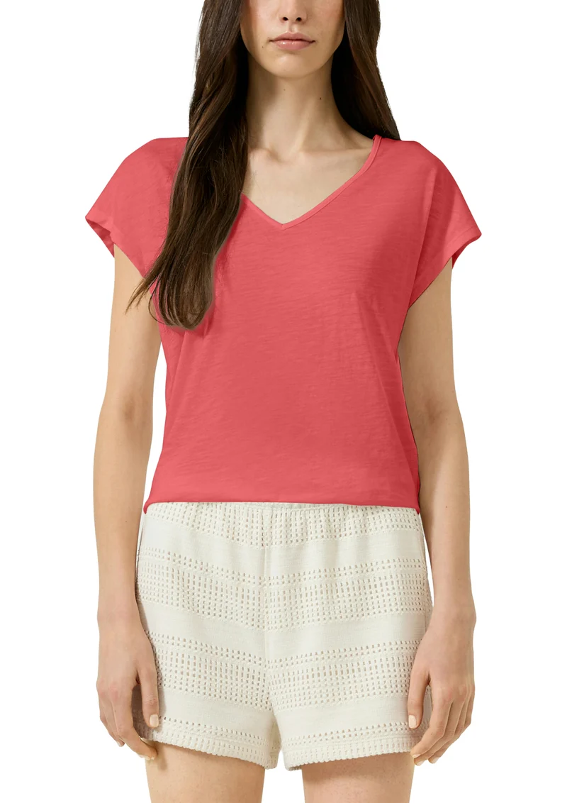 T-Shirt mit Spitzendetail