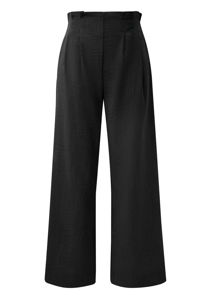 Paperbag-Hose mit Wide Leg