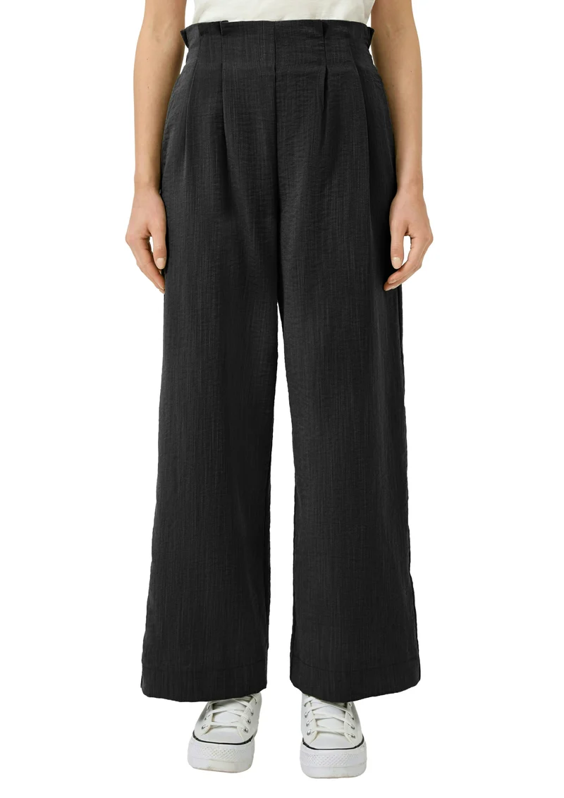 Paperbag-Hose mit Wide Leg