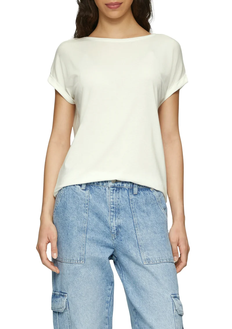 Loose Fit-Shirt im Lyocellmix