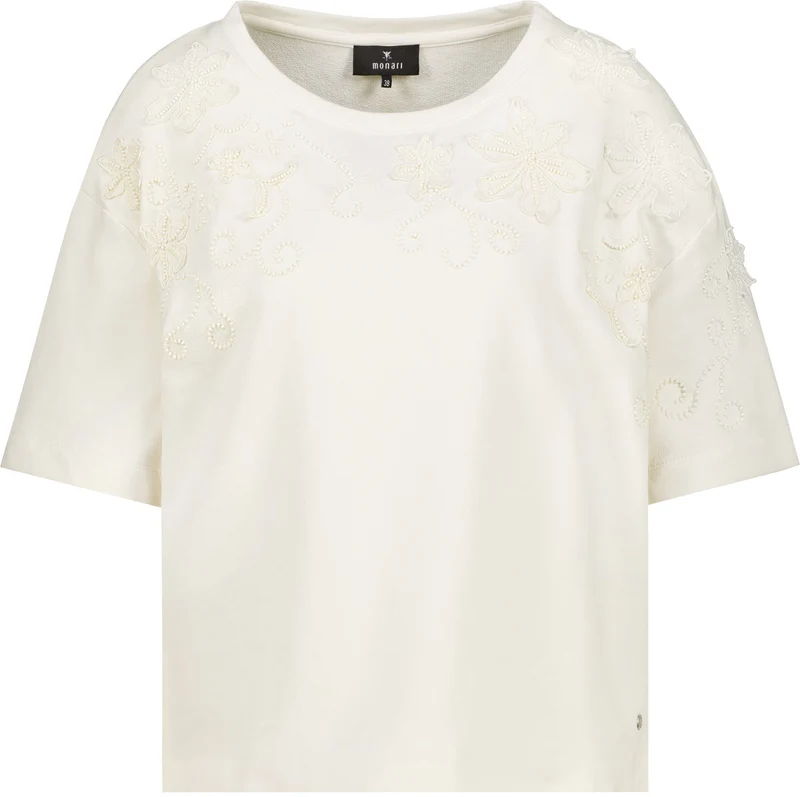 Sweatshirt mit Blumenstickerei