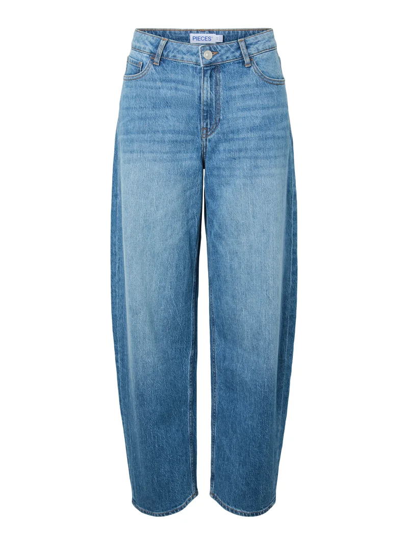 PCGRACE MW Barrel Jeans