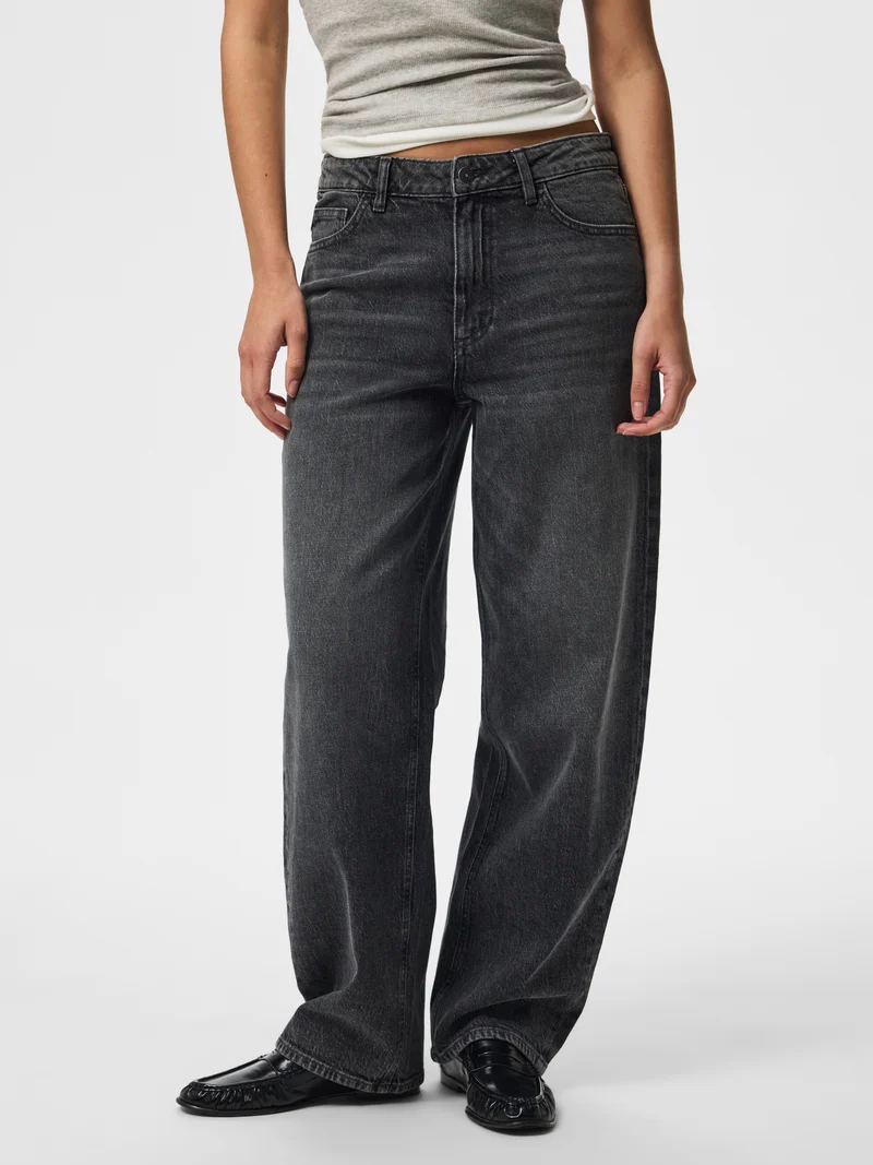 PCGRACE MW Barrel Jeans