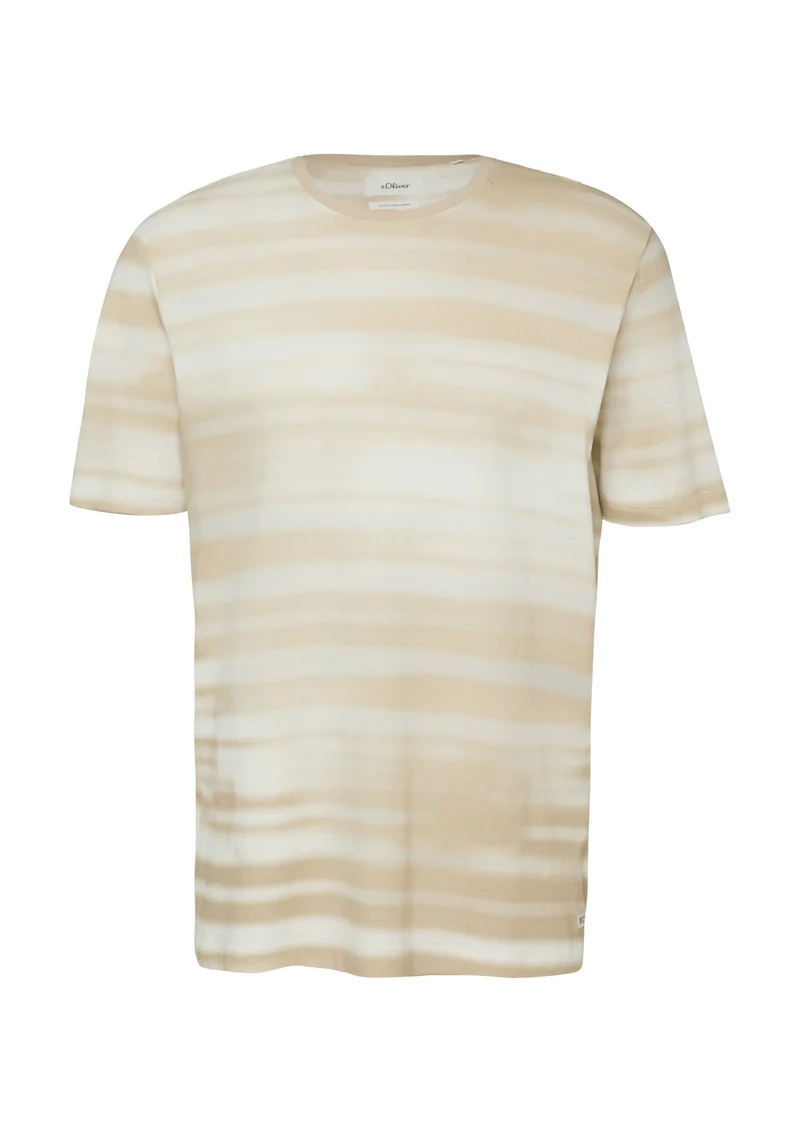 T-Shirt aus Leinenmix