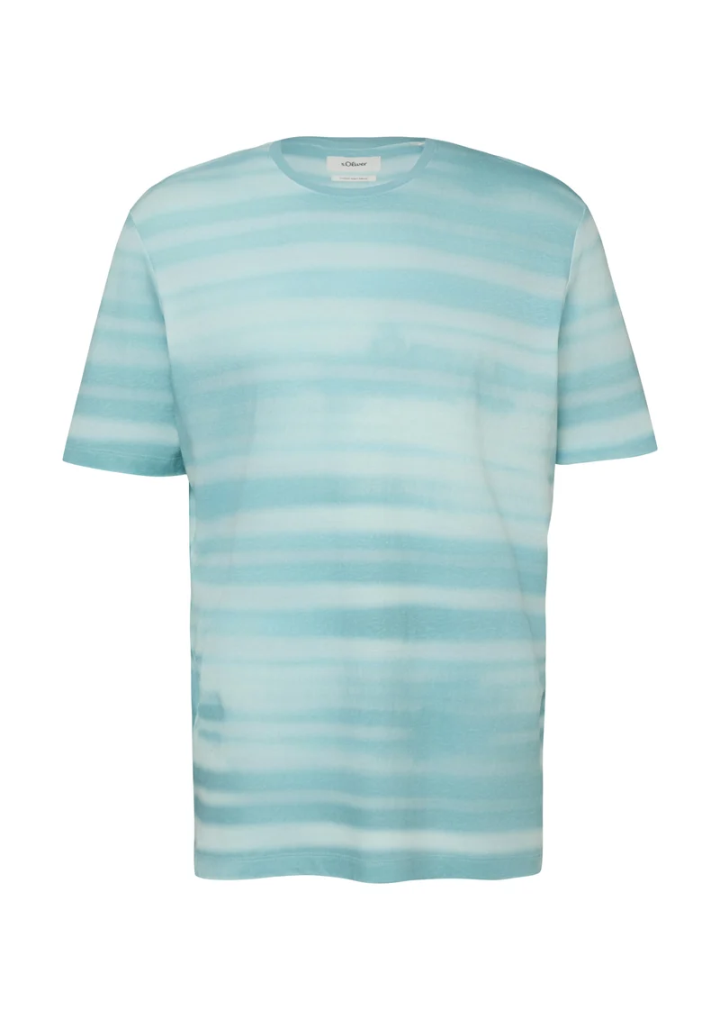 T-Shirt aus Leinenmix