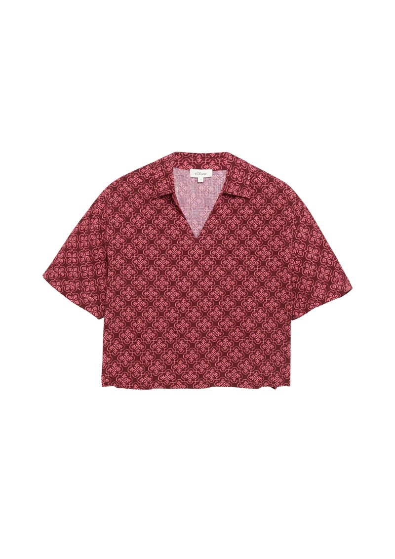 Viskosebluse im Boxy Fit