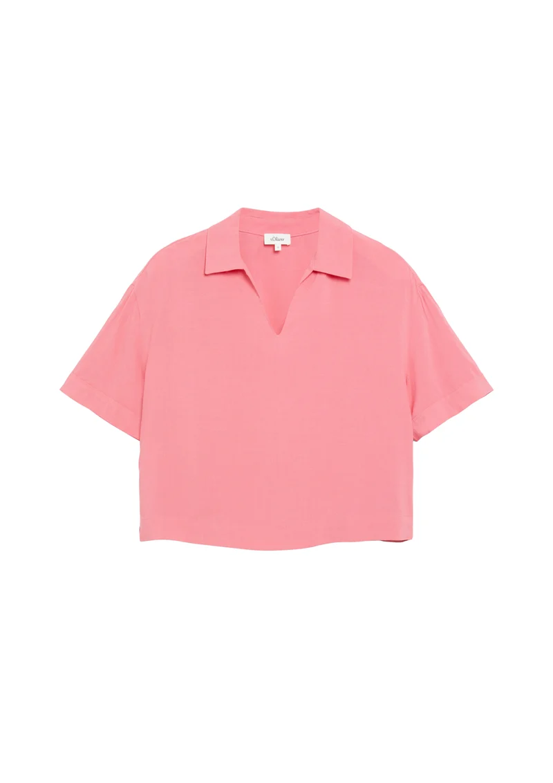 Viskosebluse im Boxy Fit