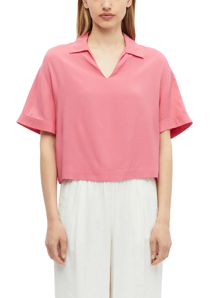 Viskosebluse im Boxy Fit