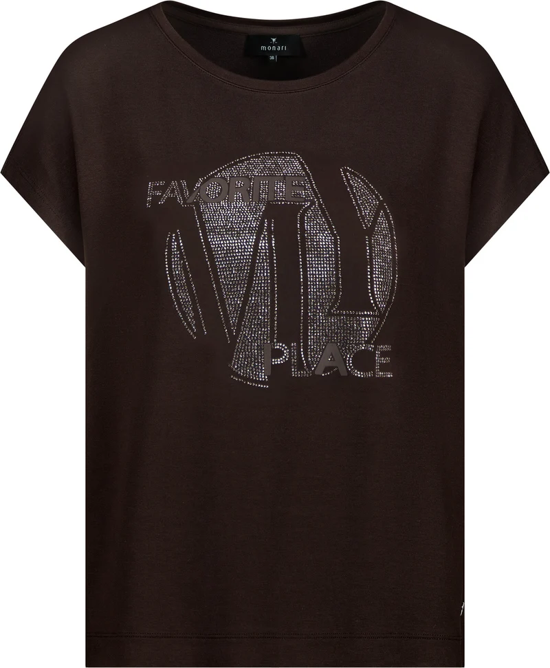 T-Shirt mit Strasssteinen