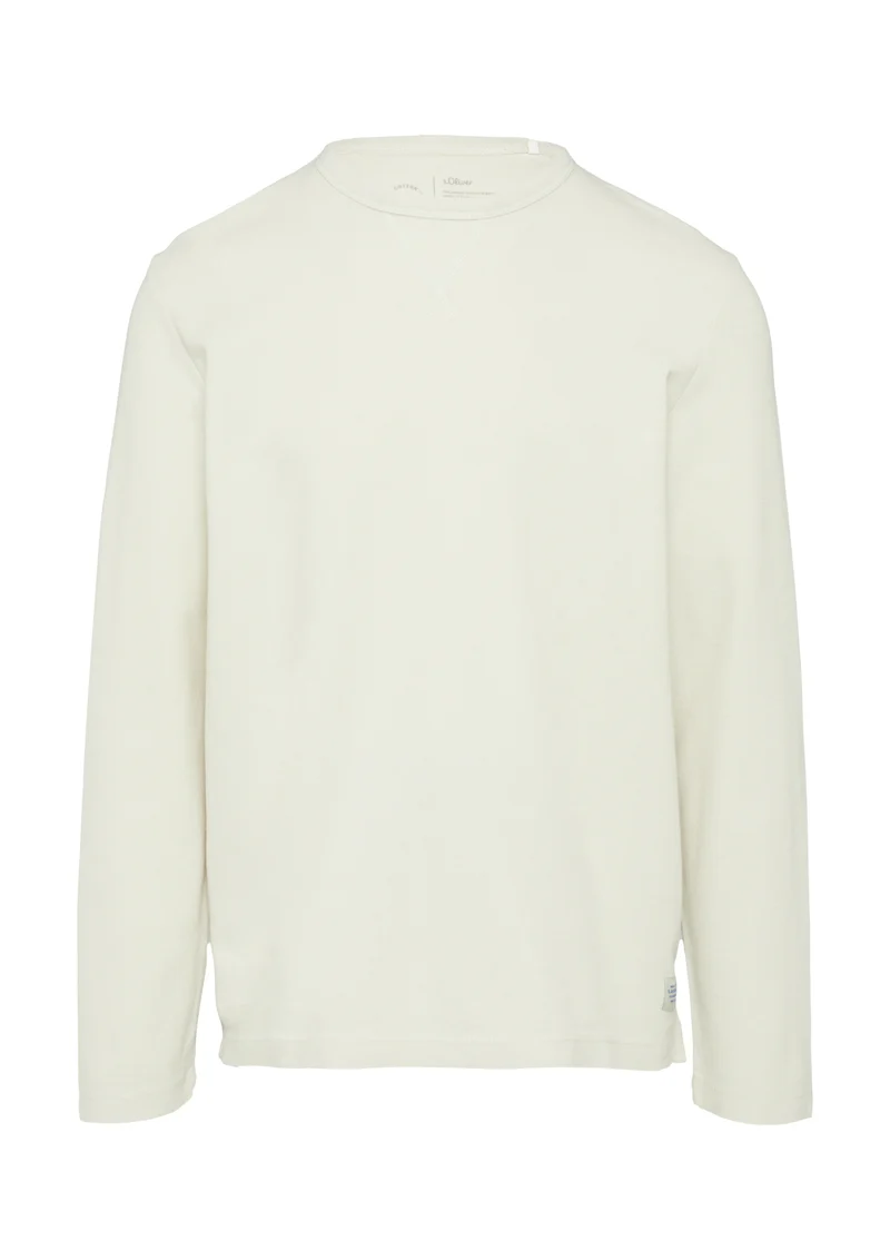Langarmshirt mit Waffelstruktur