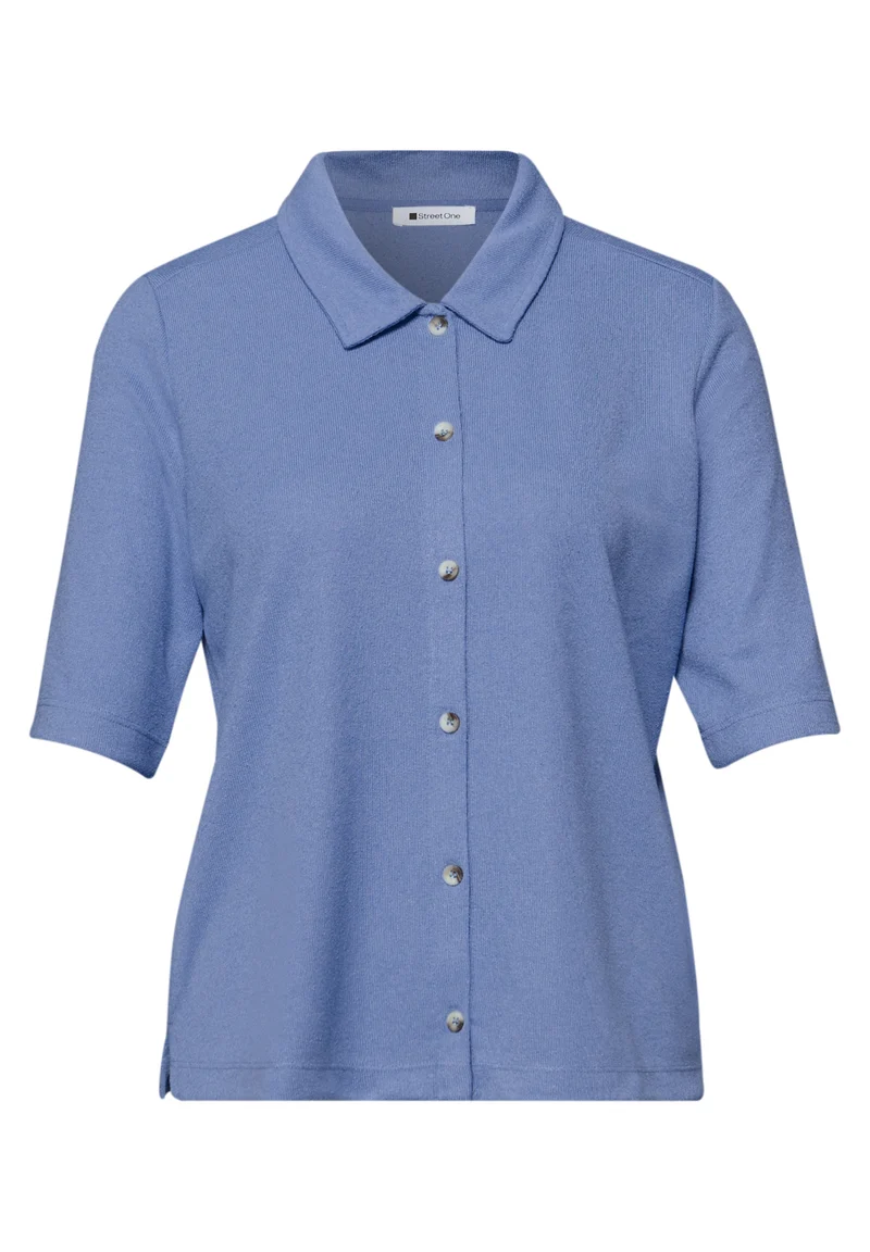 Kurzarm Shirt mit Knopfleiste