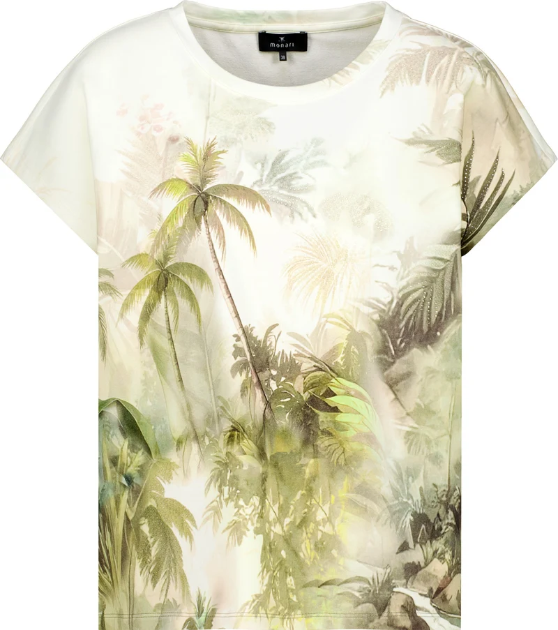 T-Shirt mit tropischen Print