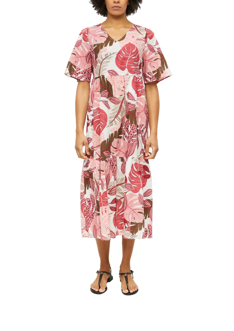Midikleid aus Baumwolle mit Eingrifftaschen
