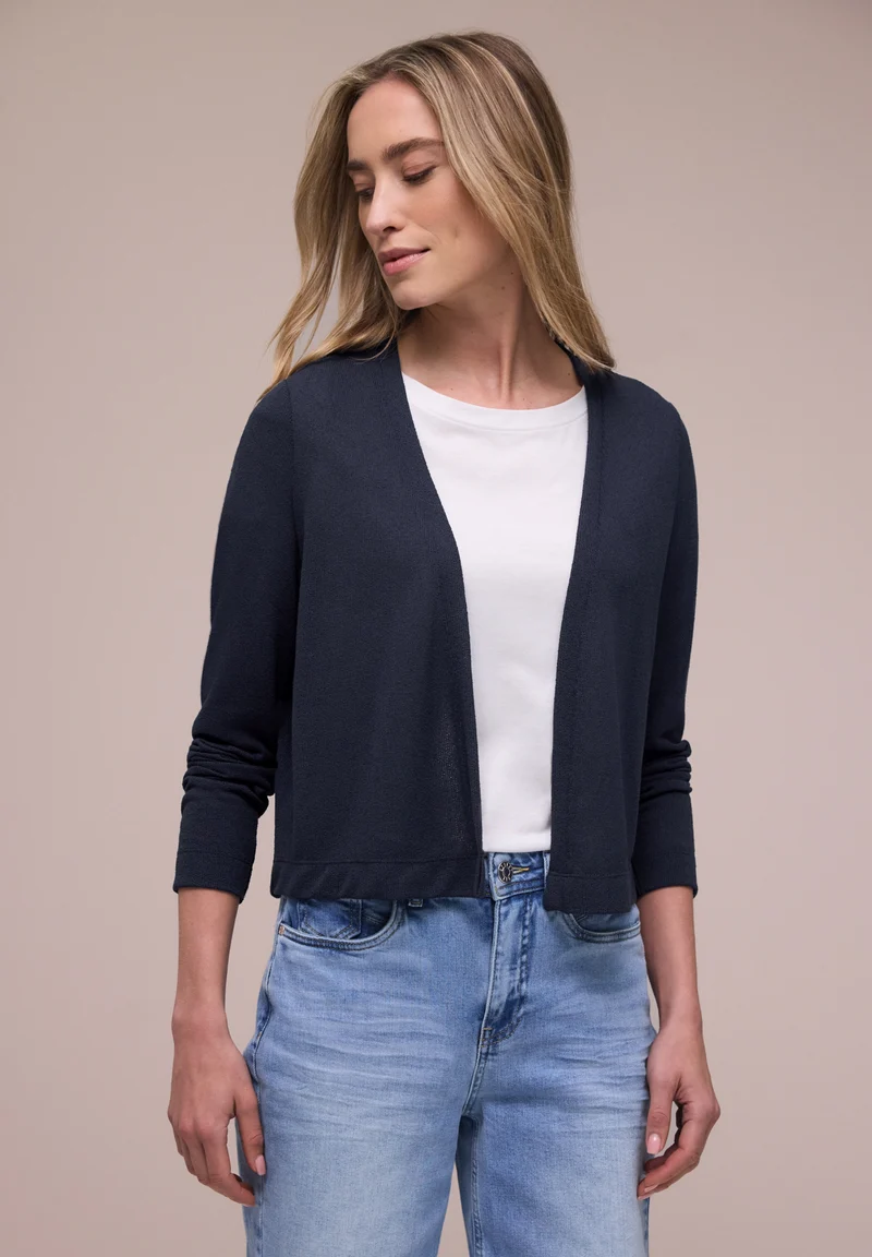 Langarm Jacke in offener Passform