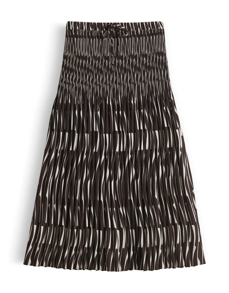 RIBANE BAMBOO Plisseerock in Midi