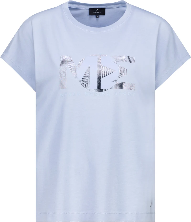T-Shirt mit Strasssteinen