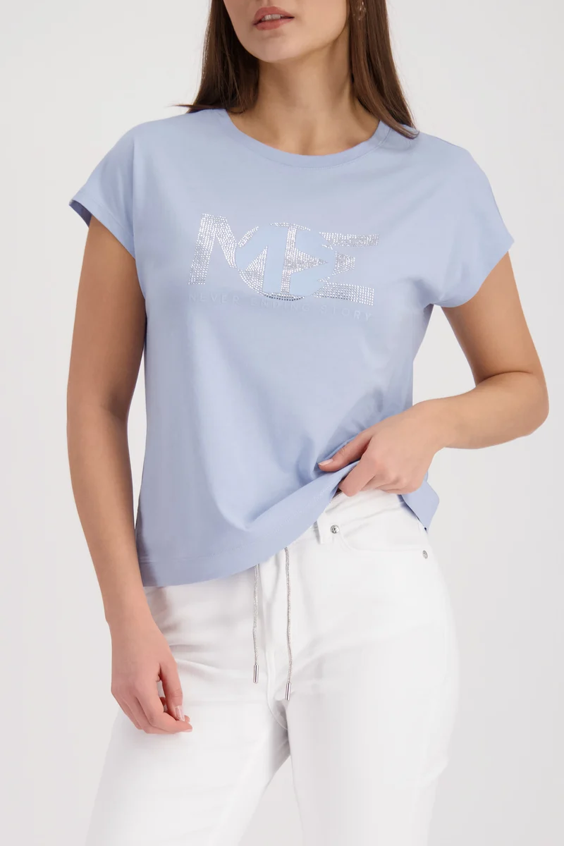 T-Shirt mit Strasssteinen