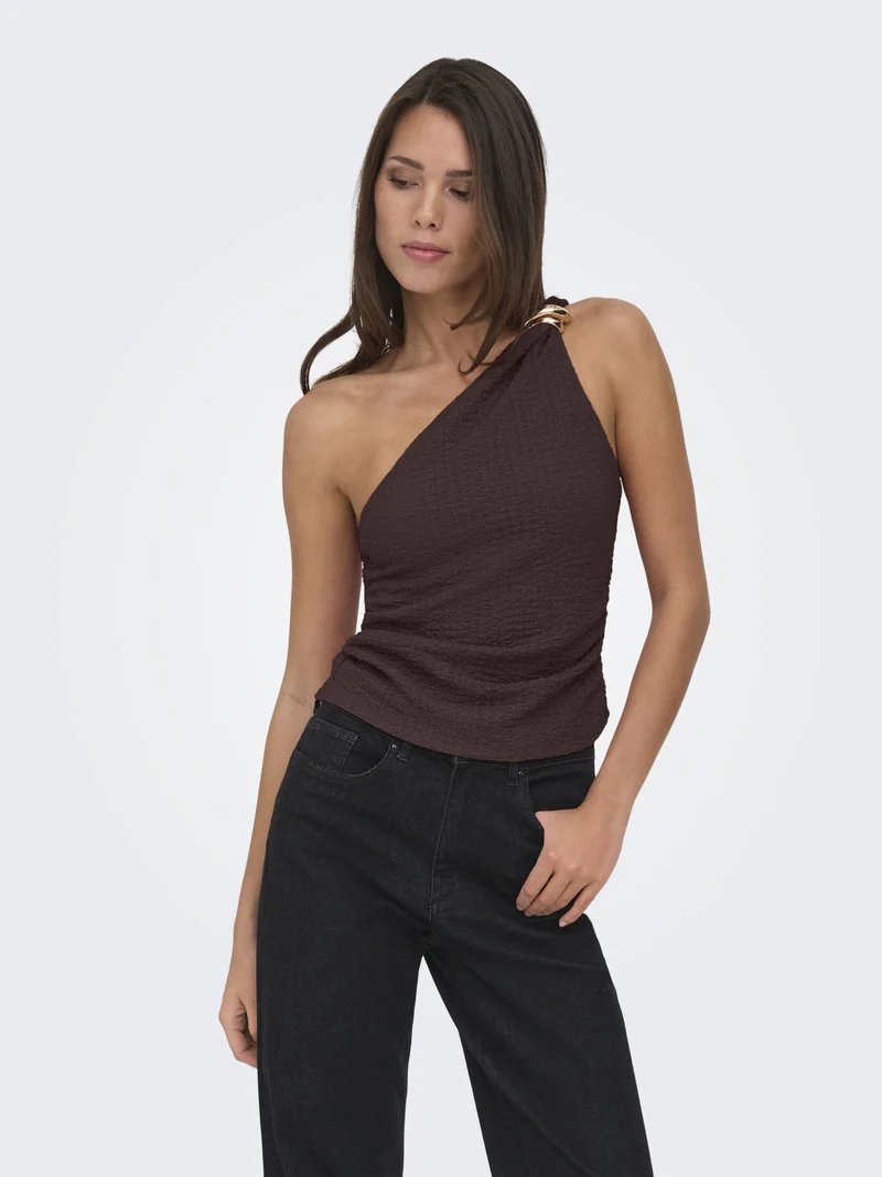 ONLERIKKA Asymmetrisches Crinkle Top