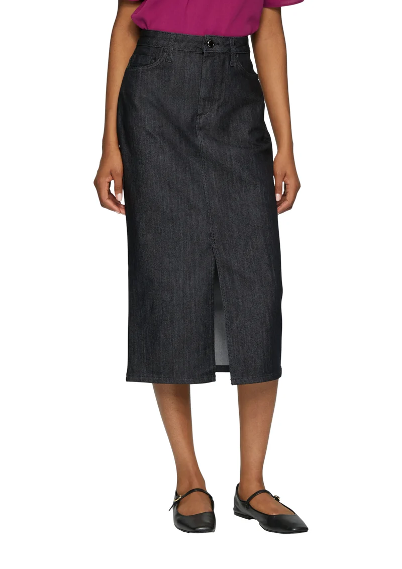 Jeansrock in Midi-Länge