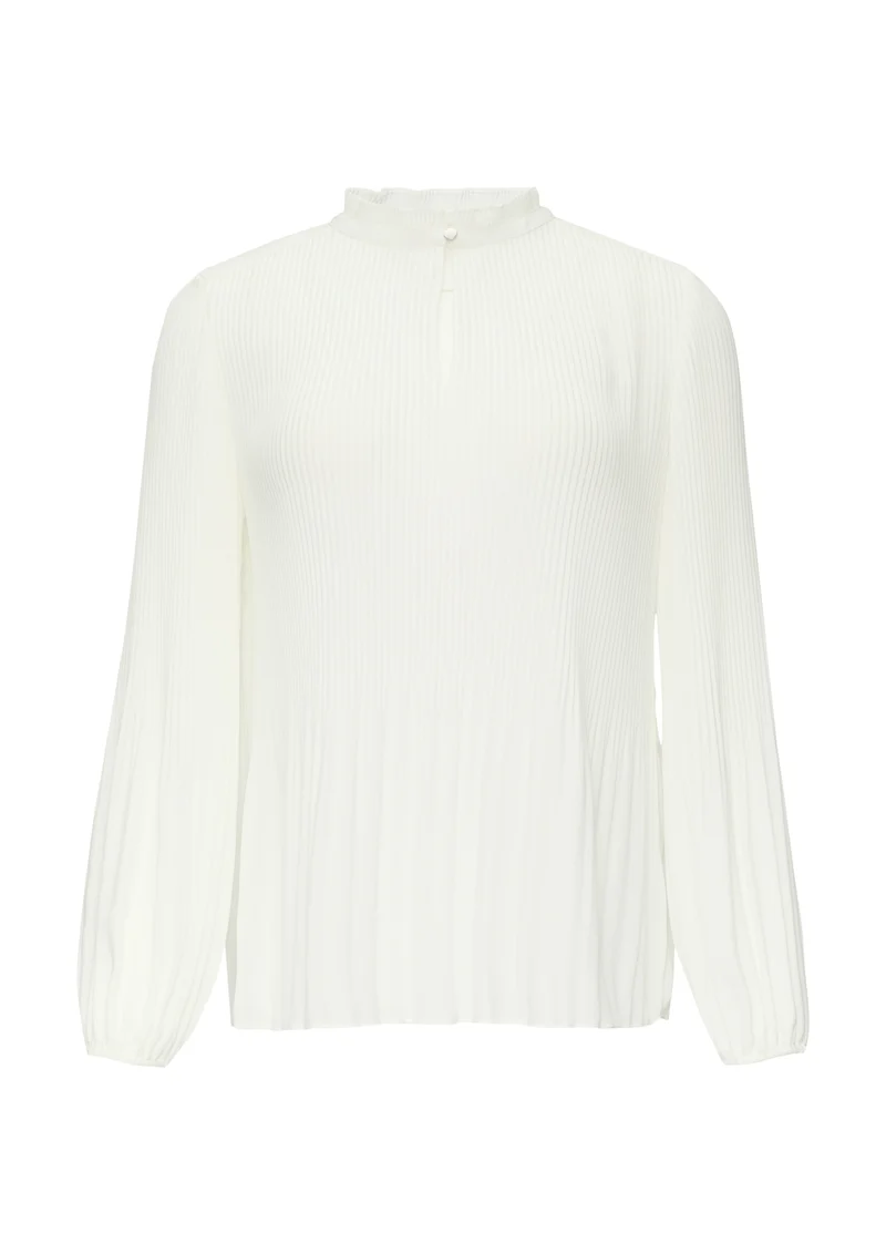 Plissierte Bluse aus Crêpe
