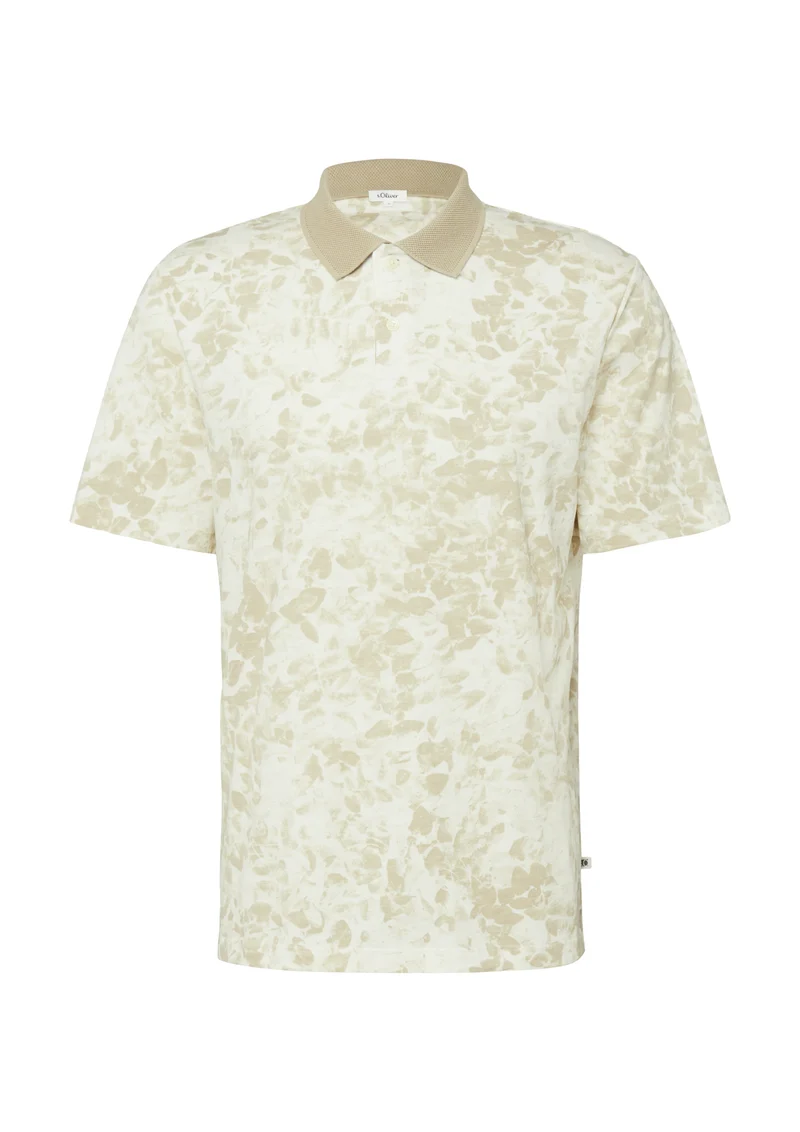 Poloshirt mit All-over-Print