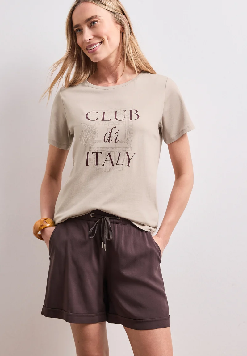 T-Shirt mit Rundhals und Artwork
