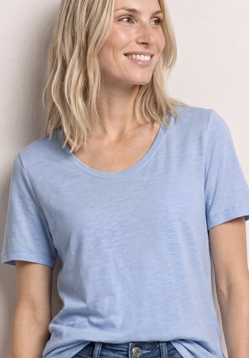 Basic T-Shirt aus Jersey