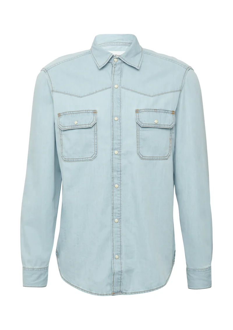 Denim-Hemd im Western-Stil