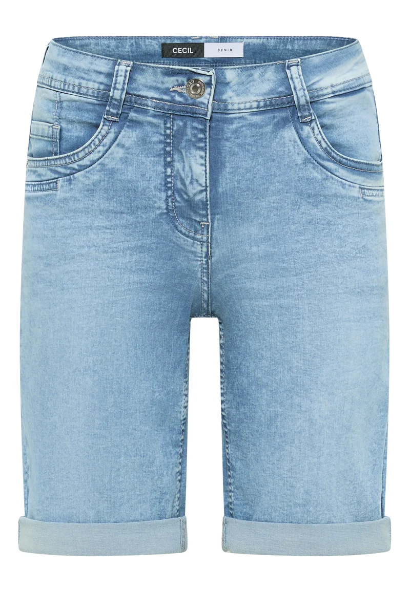 Slim Leg Jeansshorts