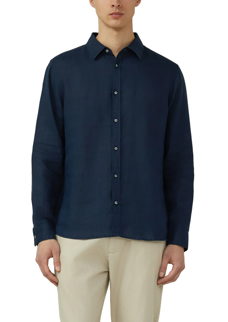 Leinenhemd in Regular Fit