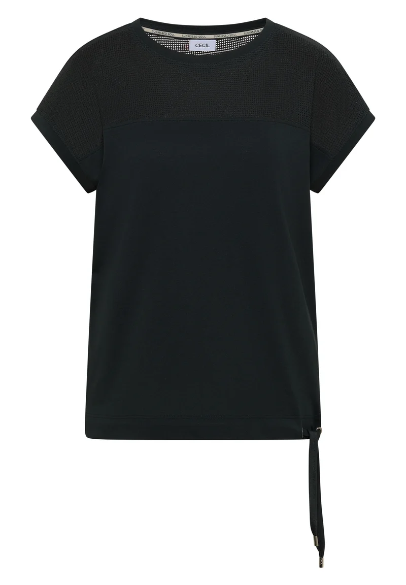 T-Shirt mit Mesh-Einsatz