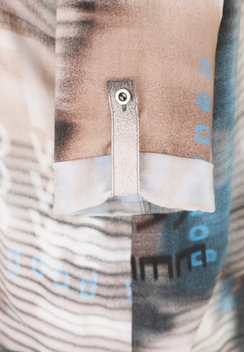 Schlupfbluse mit Allover-Muster
