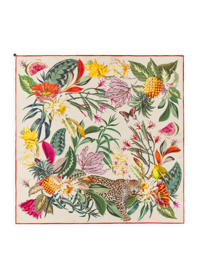 Nickituch "Florales Muster"