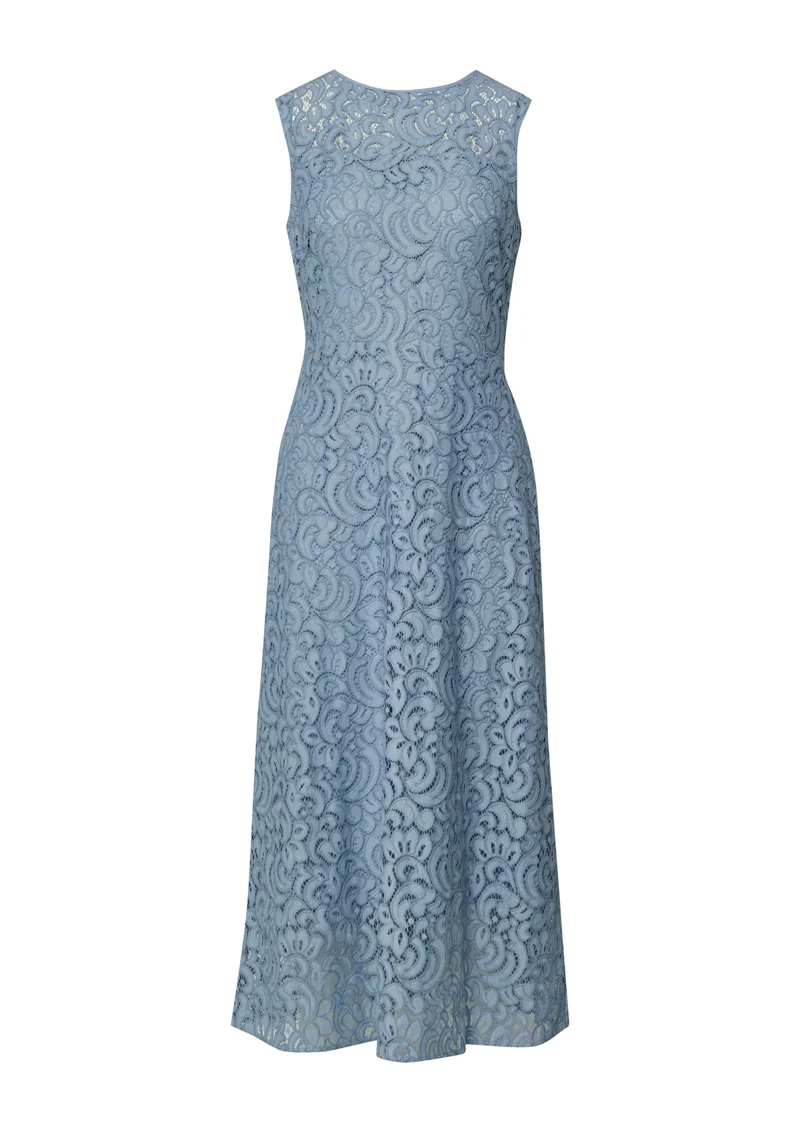 Midikleid mit Spitzendetails