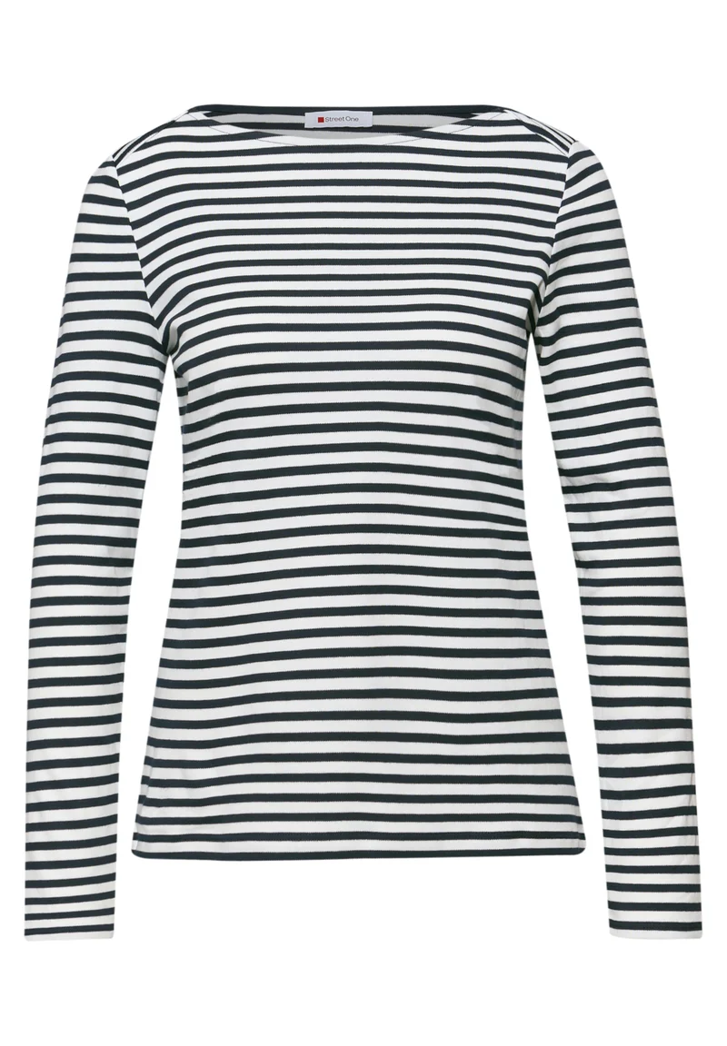 Gestreiftes Langarmshirt