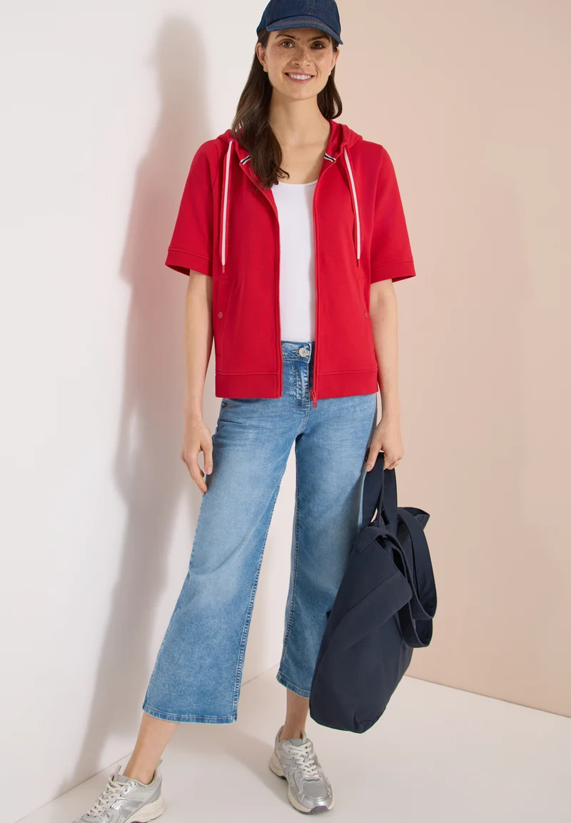 Sommerliche Sweatjacke
