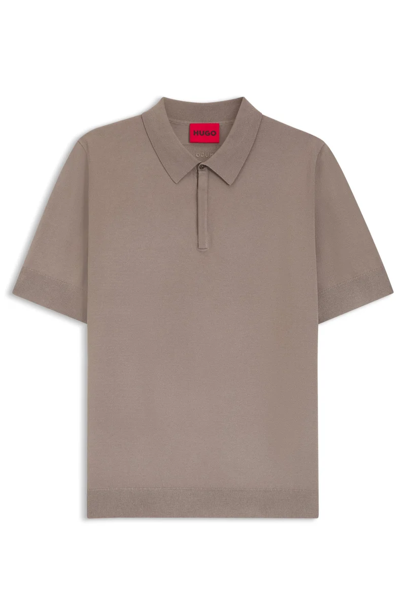 Strick-Poloshirt