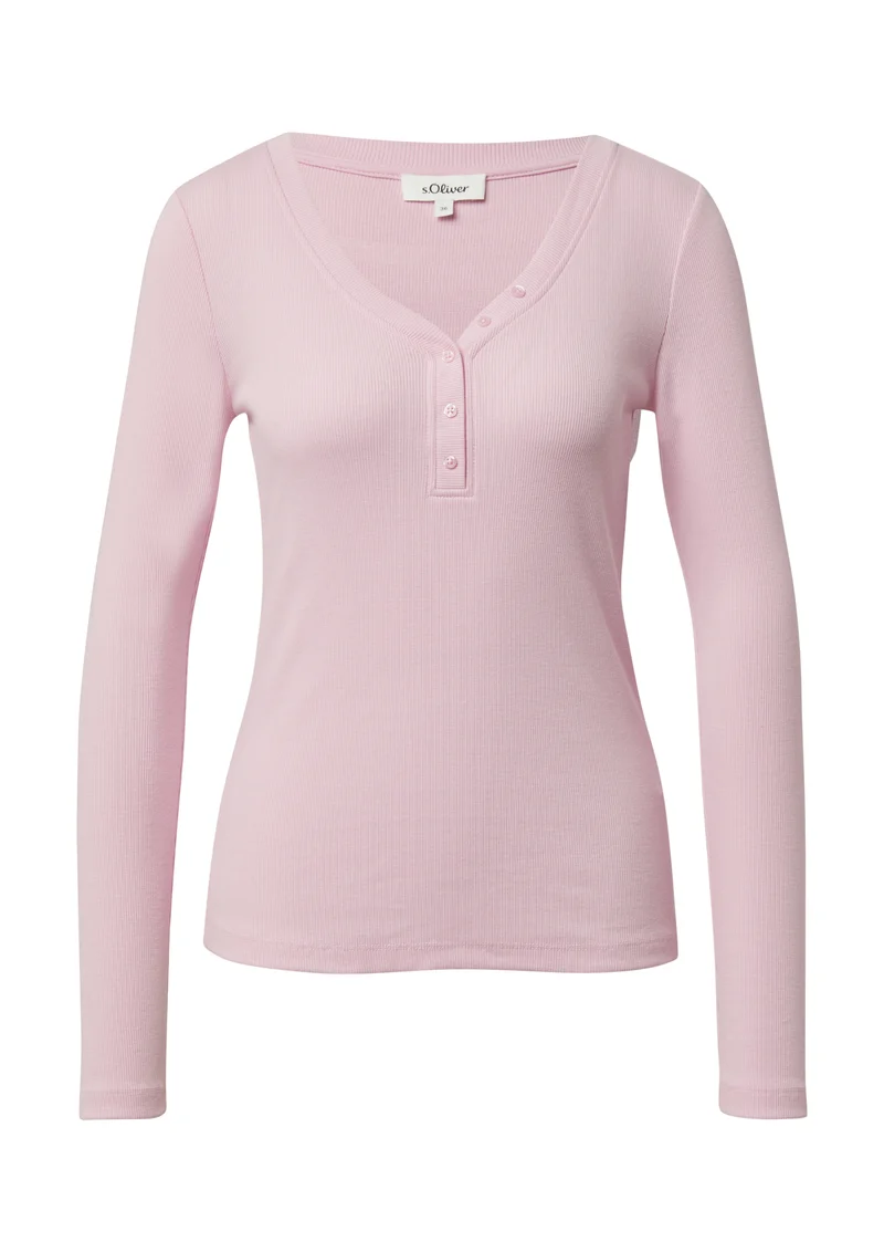 Geripptes Langarmshirt