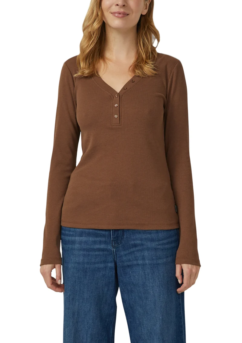 Geripptes Langarmshirt