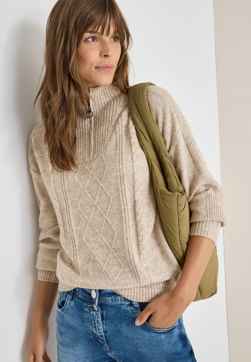 Pullover mit Troyerkragen