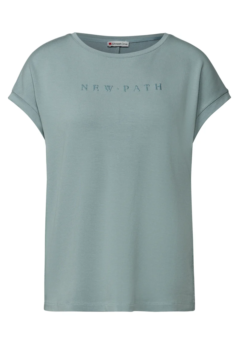 T-Shirt mit Glitzerdetails