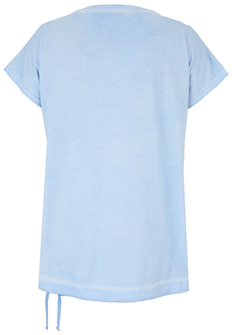 Shirt in lässiger Waschung mit Motiv
