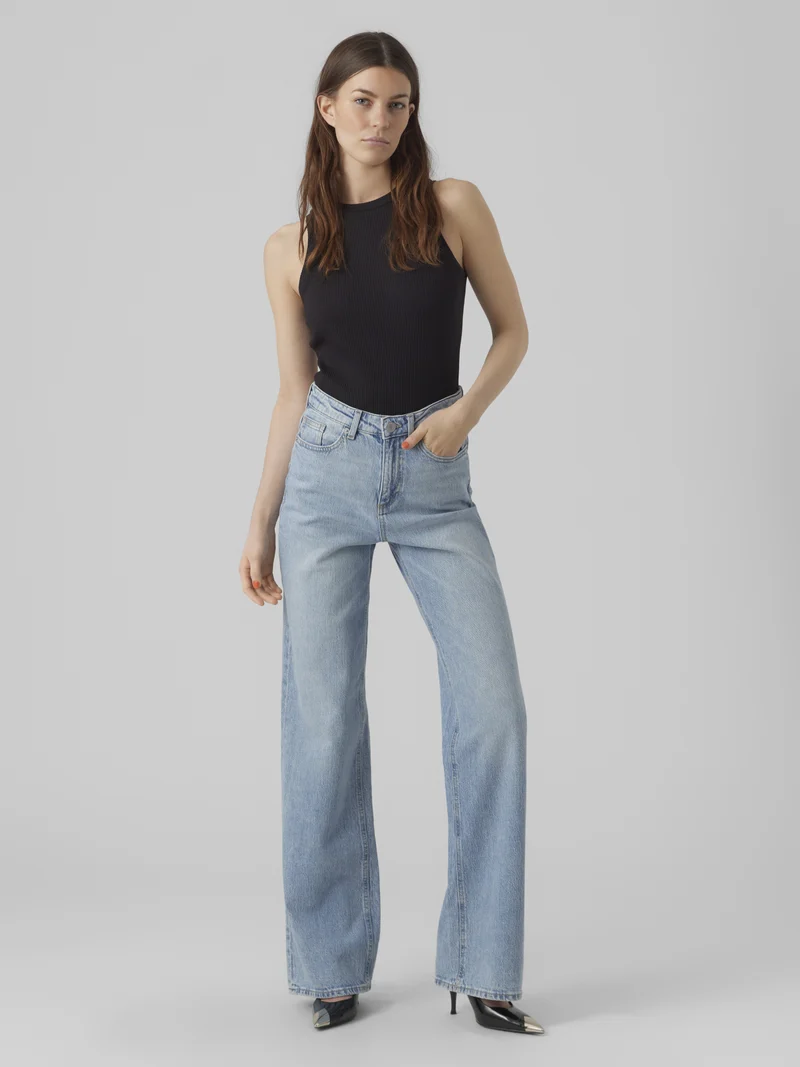 VMTESSA HW Wide Leg Jeans