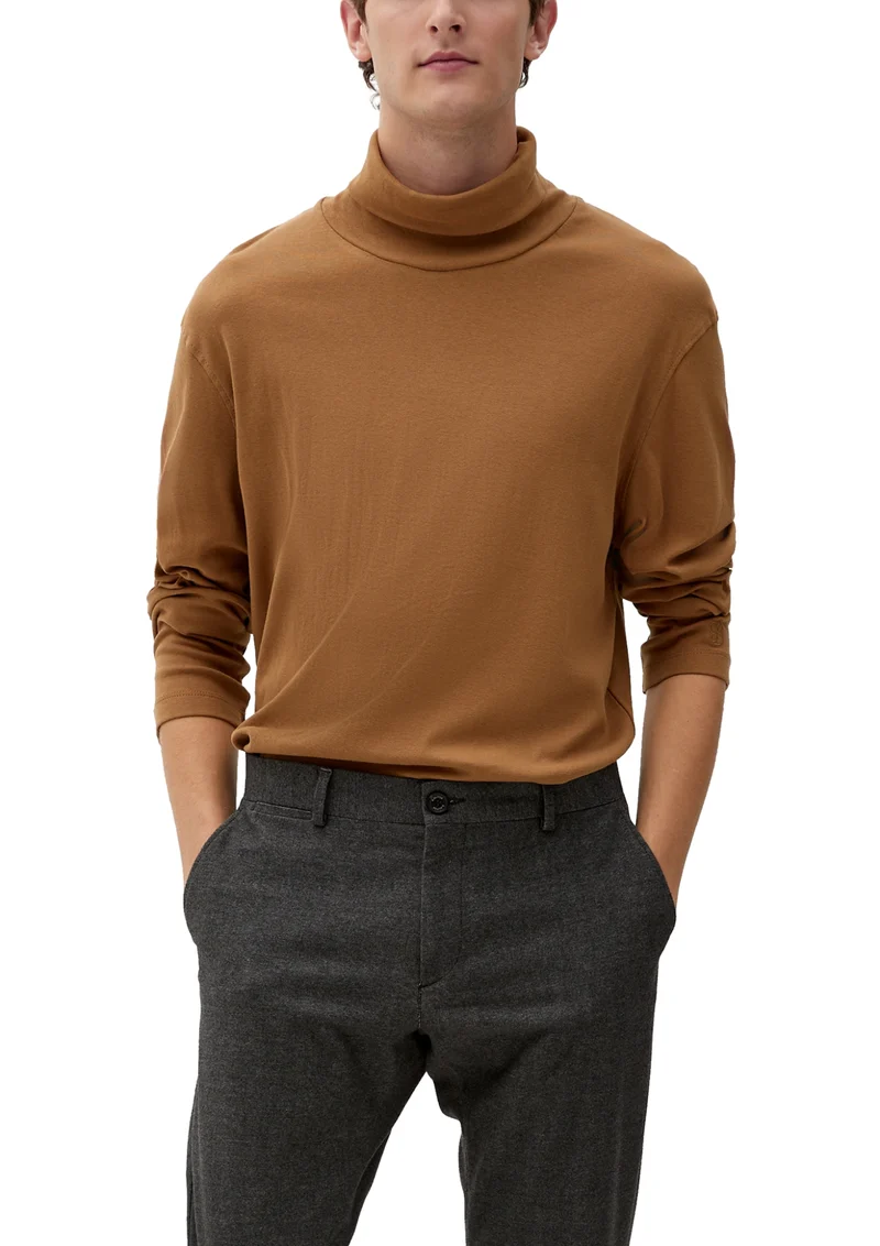 Langarmshirt mit Rollkragen