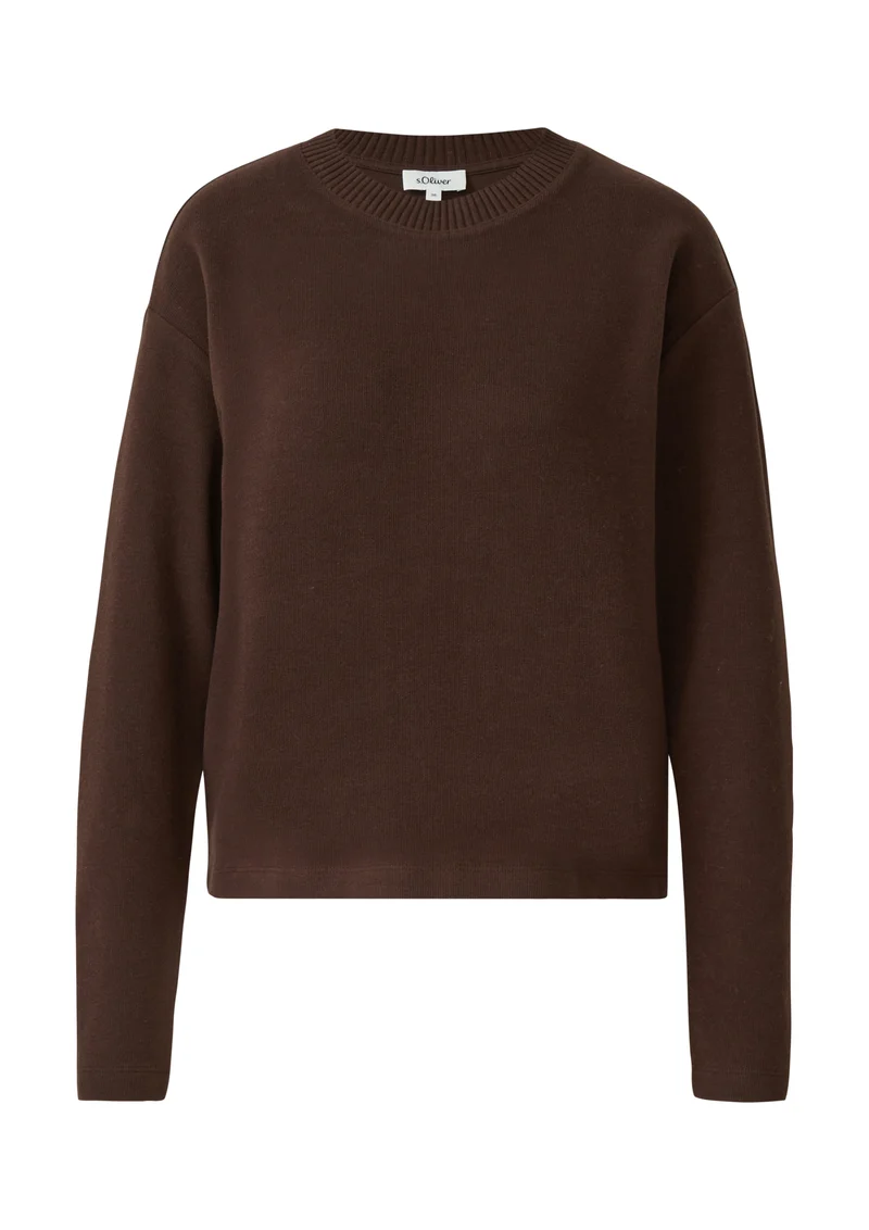 Longsleeve mit Rippstruktur